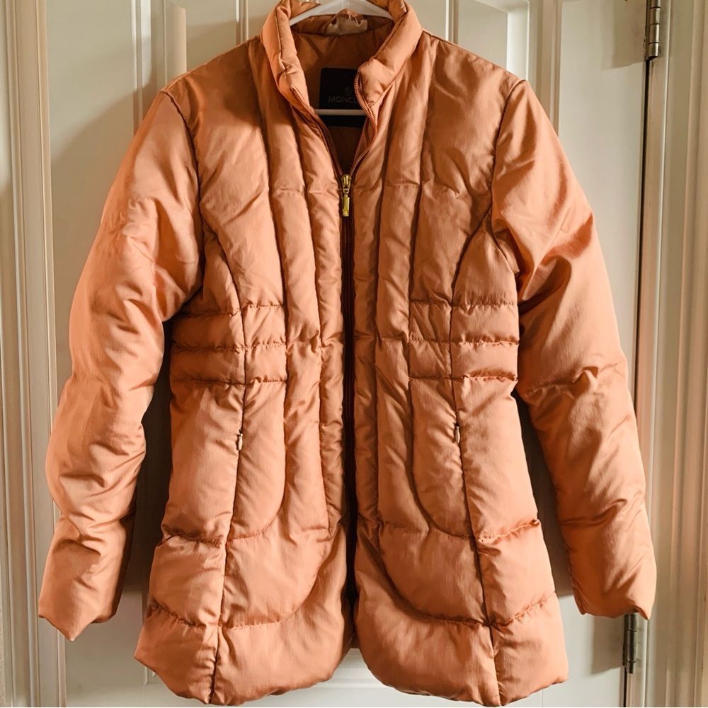 Moncler Peachy Pink Puffer Jacket | Size 1 | Size Small